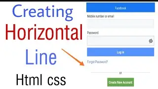 CSS Tricks: How to Create Horizontal line Before and After the Text | Horizontal Line Css in Hindi