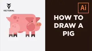 How to draw a Pig in Adobe Illustrator