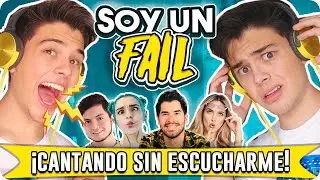 ¡CANTANDO SIN ESCUCHARME! * Canciones de youtubers* | David Martínez