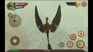 Dragon sim. Убиваем всех боссов и животных. Нам нельзя приземляться