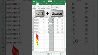Insert Extra Column in Excel without using Mouse 