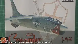 Eduard 1/48 F 8 Crusader Hasegawa rebox review