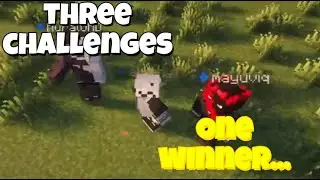 We Competed In MINECRAFT CHALLENGES!