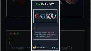 Unleash the power of Text Masking in CSS!💥Watch how Goku powers up your text with CSS! ⚡️🔥