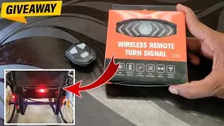 Remote Controlled Turn signal indicator light for Cycle,Tricycle,E-Bike,E-Cycle,wheelchair etc.