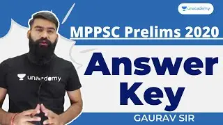 MPPSC Prelims 2020 | MPPSC Prelims Answer Key  | MPPSC 2020 New Answer key | Gaurav Sir