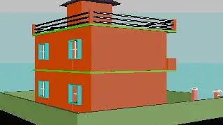 AutoCAD 3D House Design Project #Animation