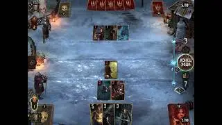 Гвинт . Нильфгаард на блокировке  и уроне против чудовищ на морозе . Gwent. 9