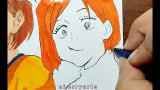 Drawing Kugisaki Nobara from Jujutsu Kaisen #jjk #jujutsukaisen #nobara #anime #drawing #art #chill