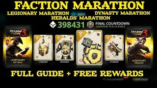 FACTION MARATHON| LEGION| DYNASTY| HERALD MARATHON HOW TO COMPLETE FULL GUIDE | SHADOW FIGHT 3