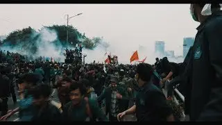 Mencicipi Gas Airmata saat demo di DPR