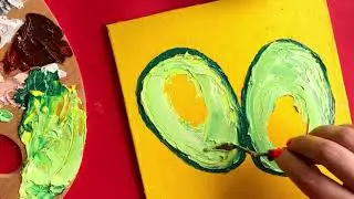 Рисуем авокадо маслом