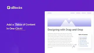 How to Add a Table of Contents in WordPress Using aBlocks (Clickable Headings)