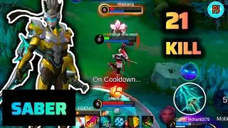 Saber 21 Kills HYPER Carry – Insane Rank Gameplay | MLBB