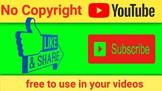 New 2021 || new no copyright like ,Comment , Subscribe button green screen intro for youtube.