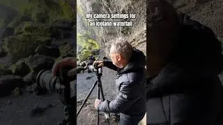 My camera settings for an Iceland waterfall 📷