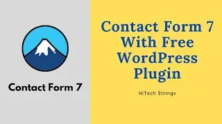 Contact Form 7 With Free WordPress Plugin | Email Settings [2021]