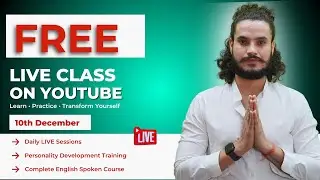 LIVE English Class | Speak English Confidently | Free Spoken English Course | Day 1
