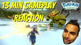 POKEMON LEGENDS ARCEUS 13 MIN FULL GAMEPLAY!! INSANE GAMEPLAY + REACTION