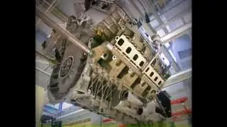 Bugatti , 16 Cylinder Engine Veyron Assembly - Raw Footage