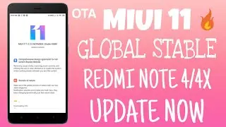 Redmi Note 4 New MIUI 11 Global Stable Update Review and Features