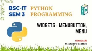 Python : Widgets : Menubutton, Menu 