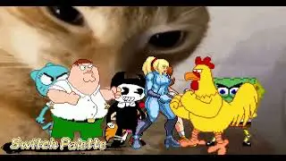 Mugen Request Peter, Nicole, Zero Suit Samus & Daisy VS Giant Chicken, A. Spongebob, Bendy & Blossom