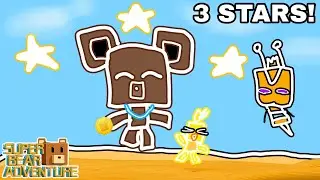 Super Bear Adventure - 3 STARS ON ALL SAVES (Beemothep Desert)