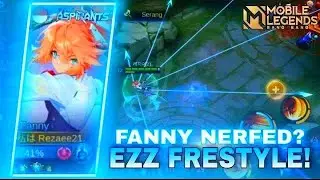 FANNY NERFED? EZZ FRESTYLE IN RANKED! | Randy25 PLAYSTYLE - Mobilegends