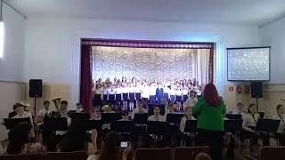 Детский духовой оркестр "Камертон" и хор ДШИ г. Кореновск - Служить России