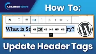 How to Update WordPress Header Tags | Tips and Tricks With Conversion Pipeline