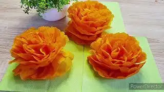 Как красиво сложить салфетку. Цветы из салфеток. How to fold a napkin beautifully. Flowers .