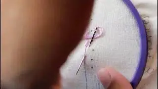 puntada de pez, fish stich, Puntadas para bordar, bordado fácil, bordado para principiantes.
