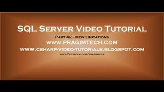 View limitations in sql server   Part 42