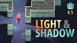 Understand 2D Light & Shadow in Godot 4.5 under 3 mins | 2D top-down game
