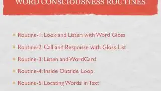 DYNAMIC-TEXT Videos for Teachers Series:  Word Consciousness