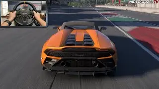 Forza Motorsport (2023) - 2022 Lamborghini Huracán EVO Spyder | Moza DD R9 Gameplay