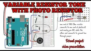 how to make variable tone resistor with photo resistor
