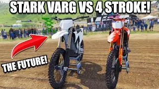 The Stark Varg VS HONDA 450R in MX BIKES…