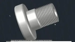 AutoCAD 3D, 3D Bolt, How to Draw Bolt 3D, AutoCAD Training