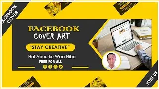 How to Design Facebook cover  Art | Sida loo sameeyo Facebook cover Art | Photoshop