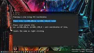 Microstation CONNECT Edition: Placing a Line Using XYZ Coordinates