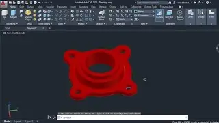 AutoCAD 3D Modeling|Mechanical Drawing|Part 1|AutoCAD 2020|AutoCAD Mechanical Modeling.