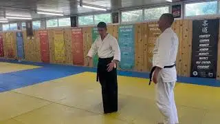 Teaching Motoha Yoshin Ryu JuJutsu at the Yoshinkan Dojo Annual Seminar 2025 in Fleet, England