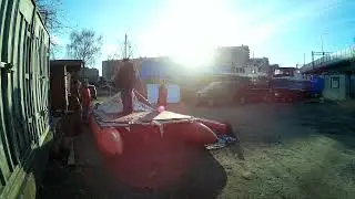 Парусный катамаран SibCat-21 - первая сборка - таймлапс Часть 2