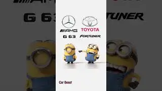 Mercedes AMG G63 VS Toyota fortuner minion style