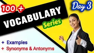 English Vocabulary For All Exams | English in Hindi, Day-3