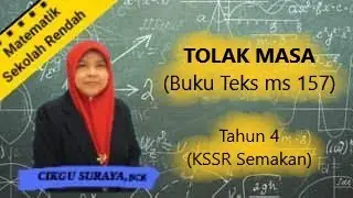 MASA DAN WAKTU -TOLAK MASA  MATEMATIK TAHUN 4