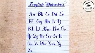 How to write capital and small alphabets (Using Cut markers) | English alphabet letters 
