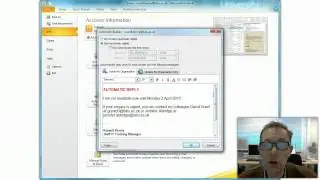 Out of Office Replies - Outlook 2010
